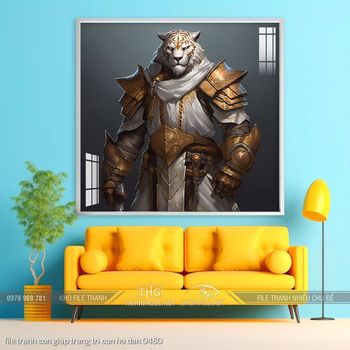 file tranh con giap trang tri con ho dan 0450