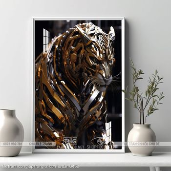 file tranh con giap trang tri con ho dan 0453