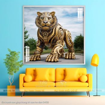 file tranh con giap trang tri con ho dan 0458