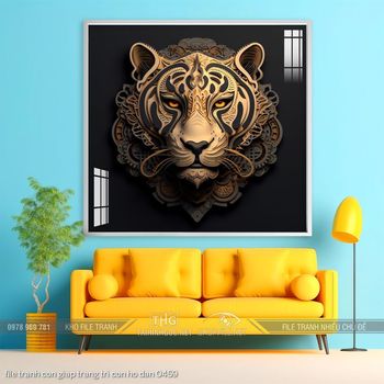 file tranh con giap trang tri con ho dan 0459