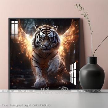 file tranh con giap trang tri con ho dan 0460