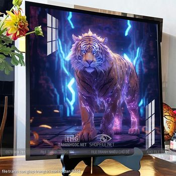 file tranh con giap trang tri con ho dan 0461