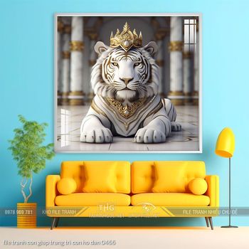 file tranh con giap trang tri con ho dan 0466