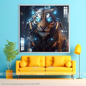 file tranh con giap trang tri con ho dan 0467