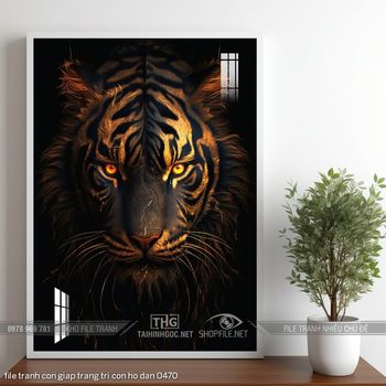 file tranh con giap trang tri con ho dan 0470