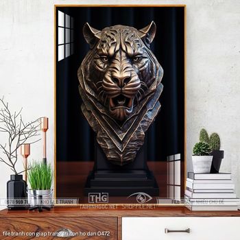 file tranh con giap trang tri con ho dan 0472