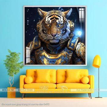 file tranh con giap trang tri con ho dan 0473