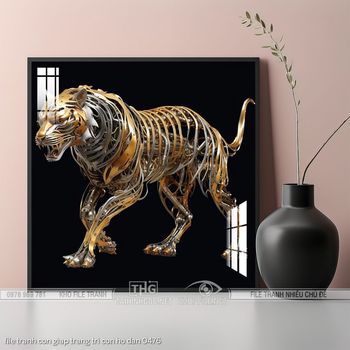 file tranh con giap trang tri con ho dan 0476