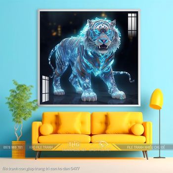 file tranh con giap trang tri con ho dan 0477