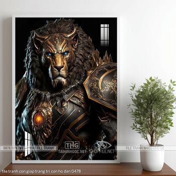 file tranh con giap trang tri con ho dan 0478