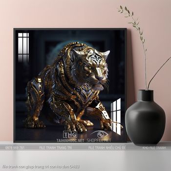 file tranh con giap trang tri con ho dan 0483