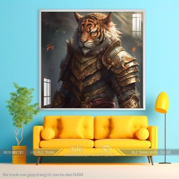 file tranh con giap trang tri con ho dan 0494