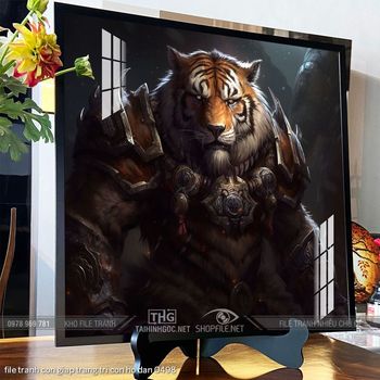 file tranh con giap trang tri con ho dan 0498