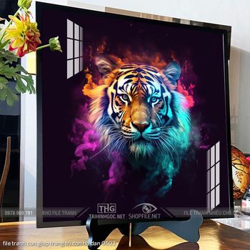 file tranh con giap trang tri con ho dan 0503