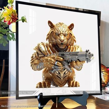 file tranh con giap trang tri con ho dan 0509