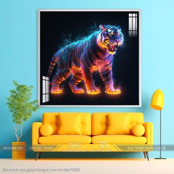 file tranh con giap trang tri con ho dan 0512