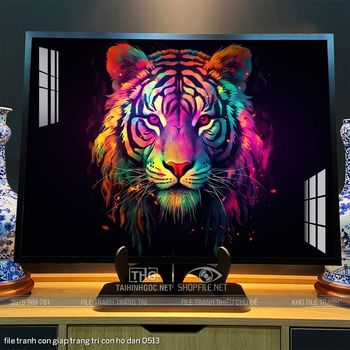 file tranh con giap trang tri con ho dan 0513