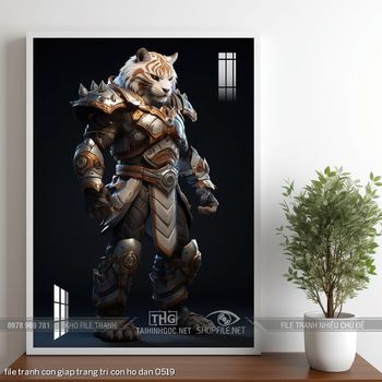 file tranh con giap trang tri con ho dan 0519