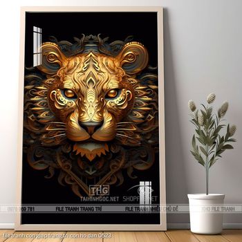 file tranh con giap trang tri con ho dan 0523