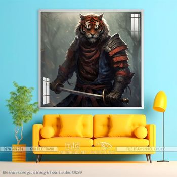 file tranh con giap trang tri con ho dan 0529