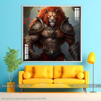 file tranh con giap trang tri con ho dan 0531