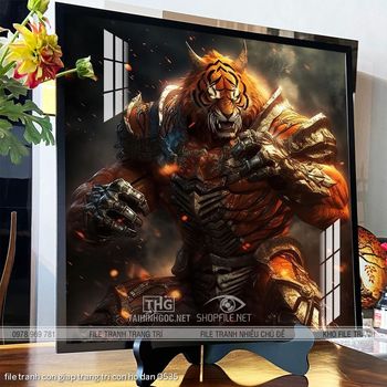 file tranh con giap trang tri con ho dan 0535