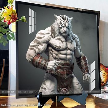 file tranh con giap trang tri con ho dan 0536