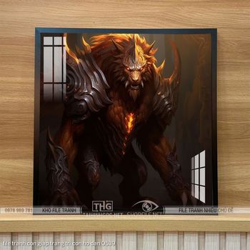 file tranh con giap trang tri con ho dan 0539