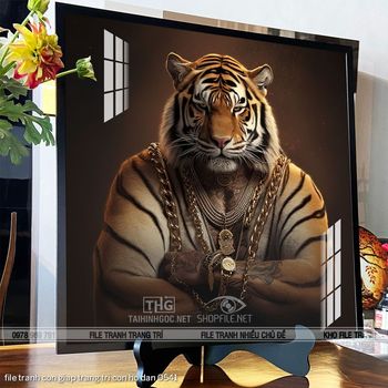 file tranh con giap trang tri con ho dan 0541