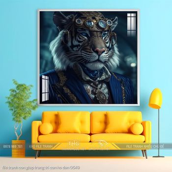 file tranh con giap trang tri con ho dan 0549