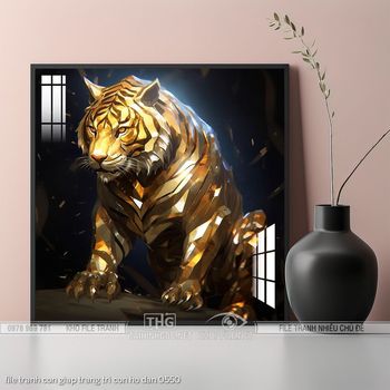 file tranh con giap trang tri con ho dan 0550