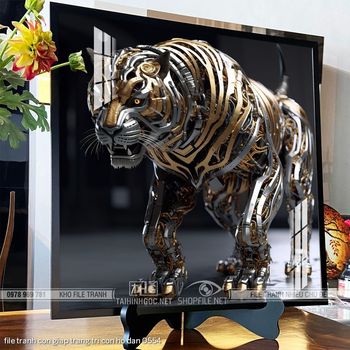 file tranh con giap trang tri con ho dan 0554