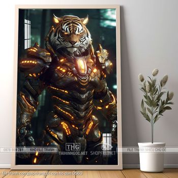 file tranh con giap trang tri con ho dan 0560