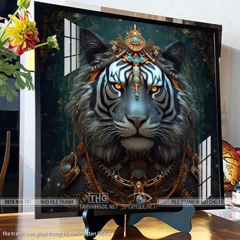 file tranh con giap trang tri con ho dan 0563