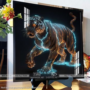 file tranh con giap trang tri con ho dan 0572