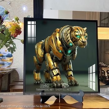 file tranh con giap trang tri con ho dan 0575