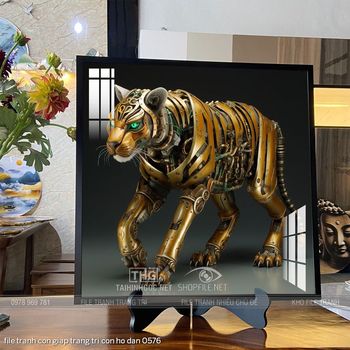 file tranh con giap trang tri con ho dan 0576