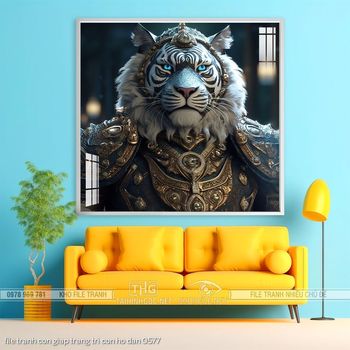 file tranh con giap trang tri con ho dan 0577