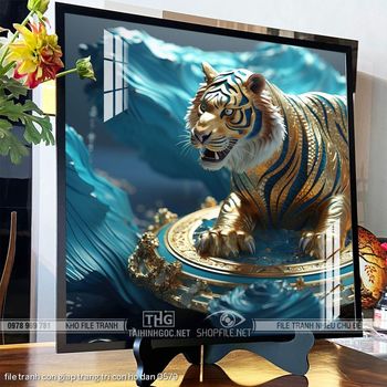 file tranh con giap trang tri con ho dan 0579