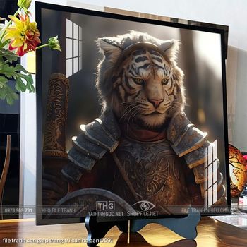 file tranh con giap trang tri con ho dan 0591