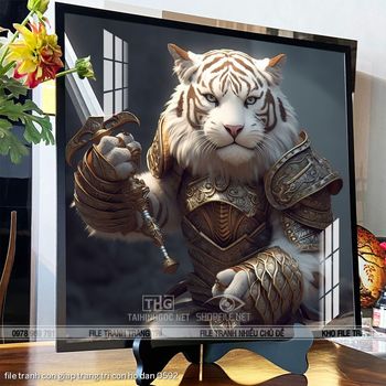 file tranh con giap trang tri con ho dan 0592