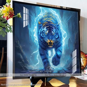 file tranh con giap trang tri con ho dan 0597