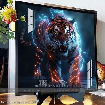 file tranh con giap trang tri con ho dan 0601