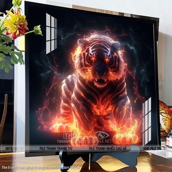 file tranh con giap trang tri con ho dan 0608