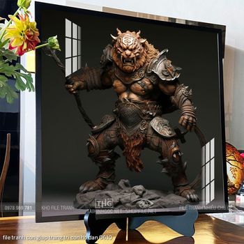 file tranh con giap trang tri con ho dan 0610