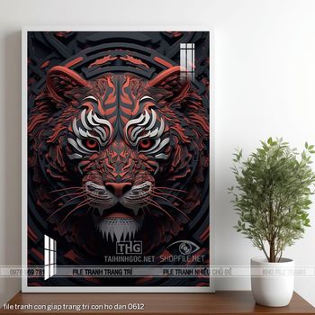 file tranh con giap trang tri con ho dan 0612