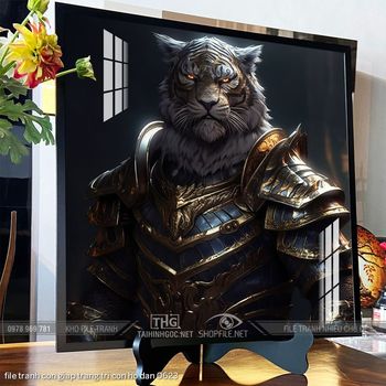 file tranh con giap trang tri con ho dan 0623