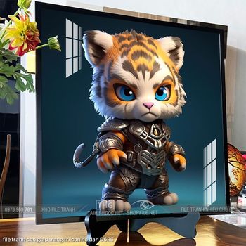 file tranh con giap trang tri con ho dan 0626