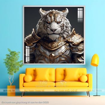 file tranh con giap trang tri con ho dan 0628