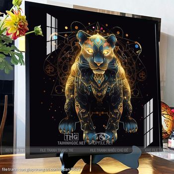 file tranh con giap trang tri con ho dan 0629